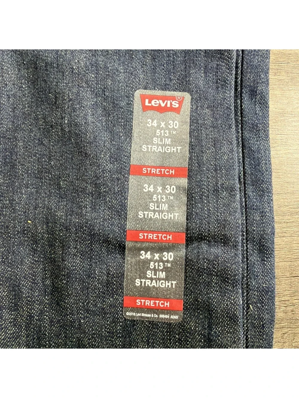 Levi's Men's 513 Slim Straight Jeans Bastion 34W x 30L 085130183